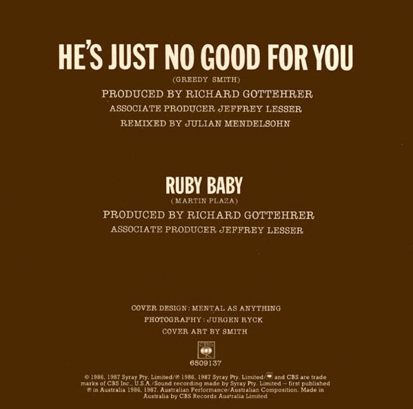 Mental As Anything : He's Just No Good For You (7", Single, Bro)