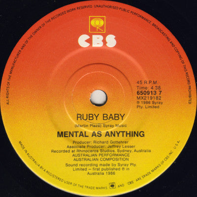 Mental As Anything : He's Just No Good For You (7", Single, Bro)
