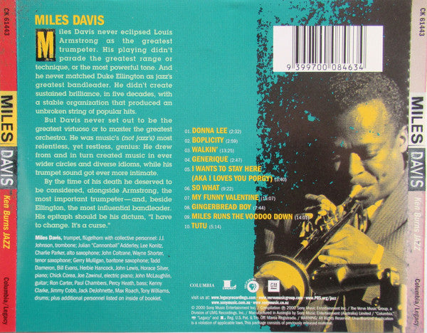 Miles Davis : Ken Burns Jazz (CD, Comp)