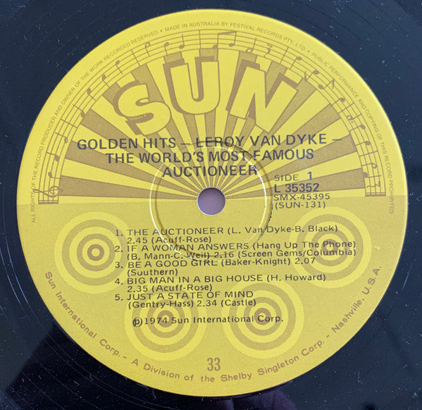 Leroy Van Dyke : The World's Most Famous Auctioneer (LP, Comp)