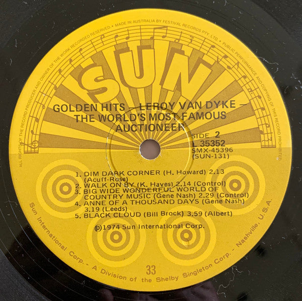 Leroy Van Dyke : The World's Most Famous Auctioneer (LP, Comp)