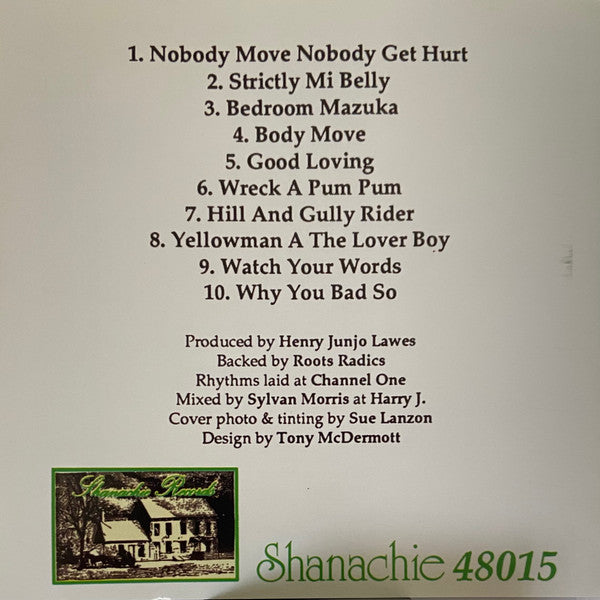 Yellowman : Nobody Move Nobody Get Hurt (CD, Album, RE)
