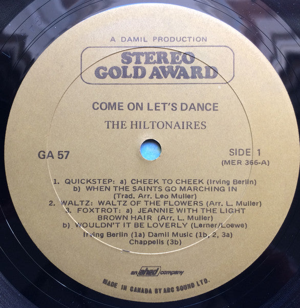 The Hiltonaires : Come On, Let's Dance (LP)
