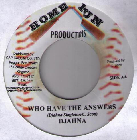DYCR / Djahna : Dust / Who Have The Answers (7")