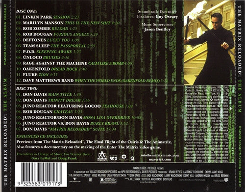 Various : The Matrix Reloaded: The Album (Music From And Inspired By The Motion Picture) (CD, Comp + CD, Comp, Enh)