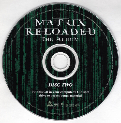 Various : The Matrix Reloaded: The Album (Music From And Inspired By The Motion Picture) (CD, Comp + CD, Comp, Enh)