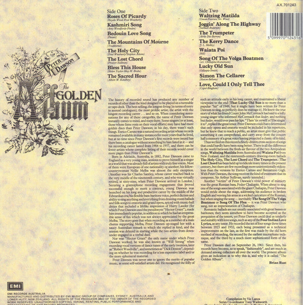 Peter Dawson : The Golden Album (LP, Comp)