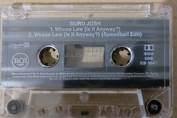 Guru Josh : Whose Law (Is It Anyway)? (Cass, Single)