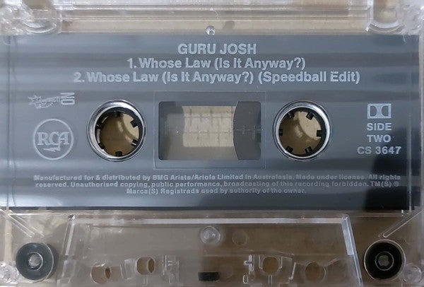 Guru Josh : Whose Law (Is It Anyway)? (Cass, Single)
