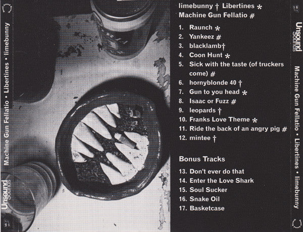 Machine Gun Fellatio / Libertines / limebunny : Unsound Sounds (CD)