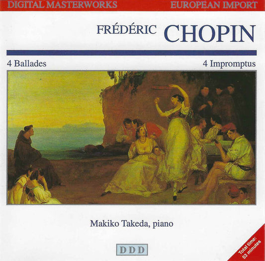 Frédéric Chopin, Makiko Takeda : Frédéric Chopin: 4 Ballades, 4 Impromptus (CD)