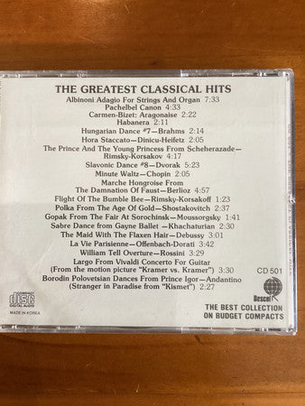 Various : The Greatest Classical Hits (CD, Comp)