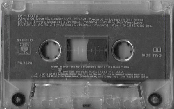 Toto : Toto IV (Cass, Album, RE)