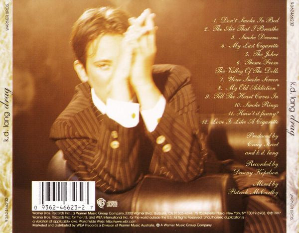 k.d. lang : Drag (CD, Album)