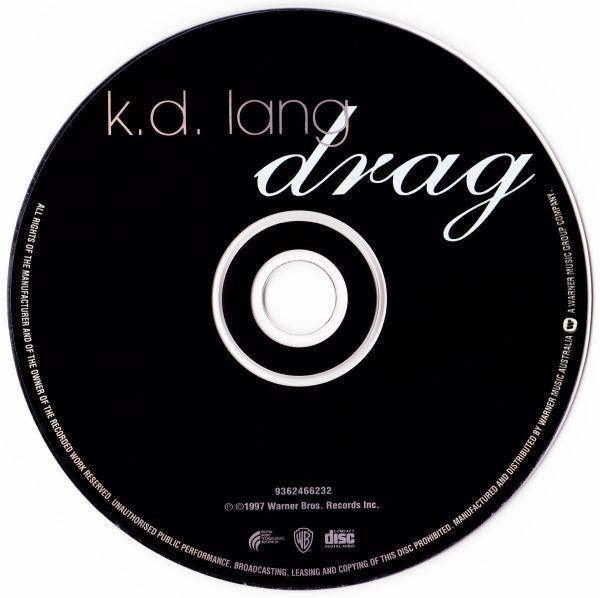k.d. lang : Drag (CD, Album)