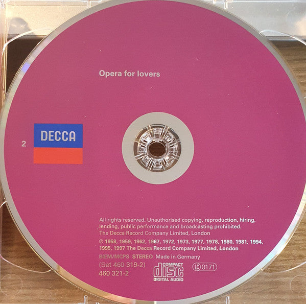 Various : Opera For Lovers (2xCD, Comp)