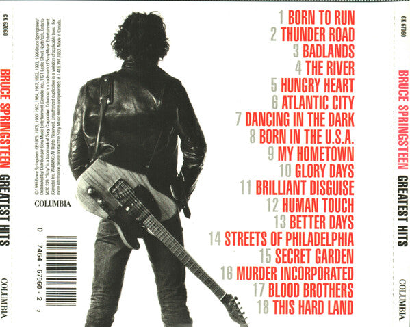 Bruce Springsteen : Greatest Hits (CD, Comp)