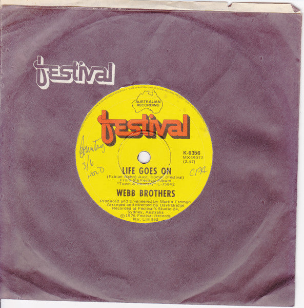 The Webb Brothers (2) : Melodie D'Amour (7")
