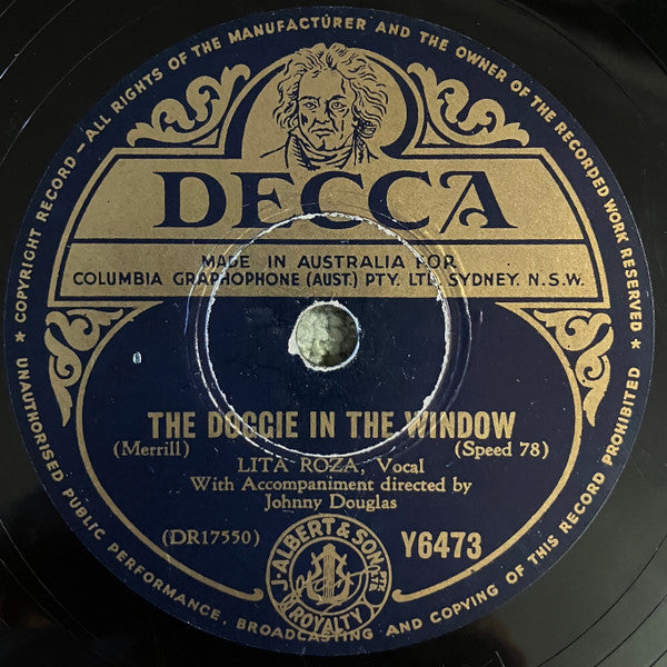 Lita Roza : The Doggie In The Window / Did You Ever See A Dream Walking (Shellac, 10")