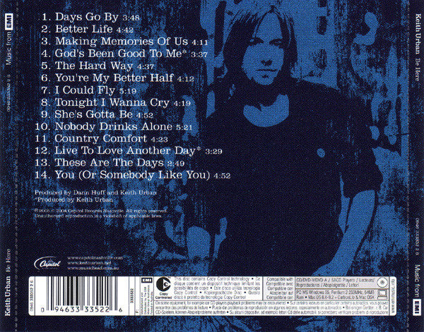 Keith Urban : Be Here (CD, Album, Copy Prot., RE)