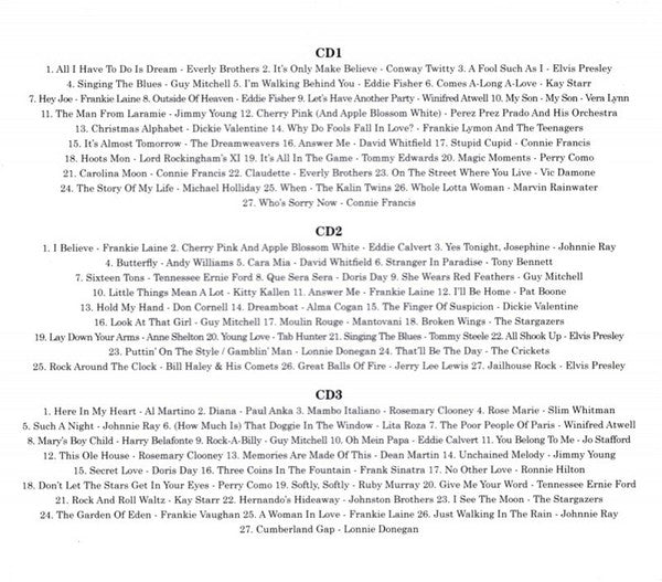 Various : Greatest Hits Of The 50's (3xCD, Comp)