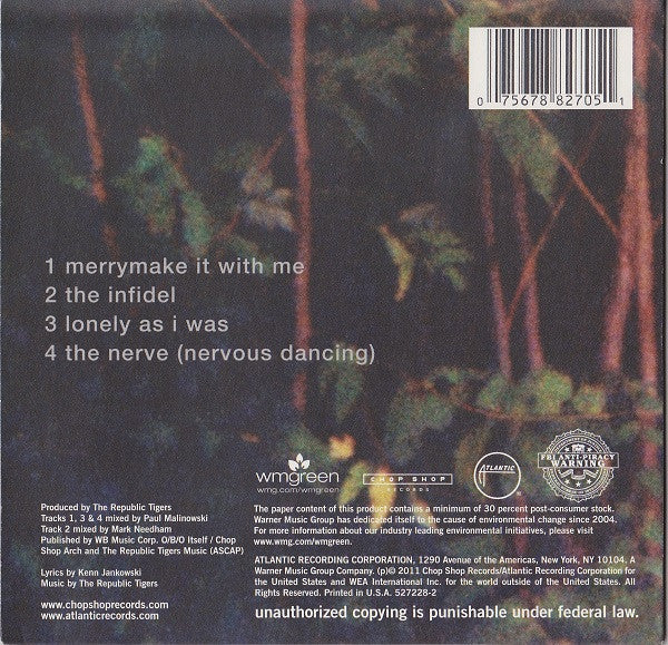 The Republic Tigers : No Land's Man EP (CD, EP, RSD, Ltd)