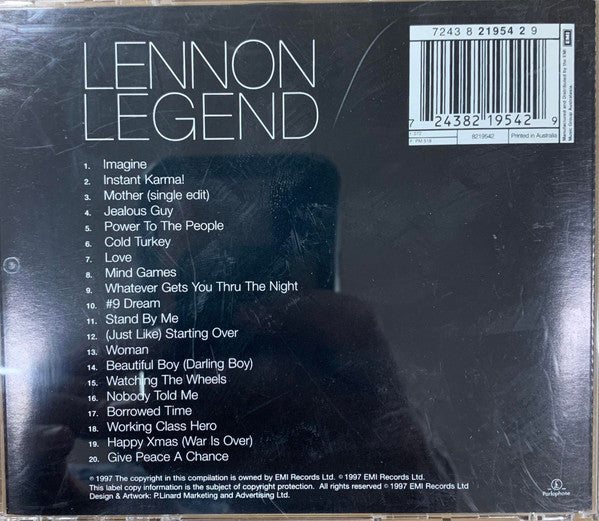 John Lennon : Lennon Legend (The Very Best Of John Lennon) (CD, Comp, RE, Reg)