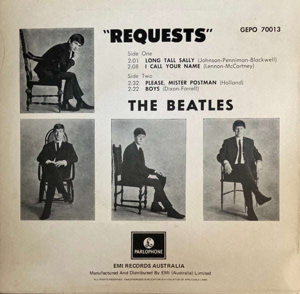 The Beatles : Requests (7", EP, RE)
