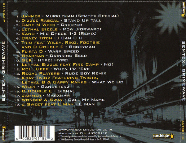 DJ Semtex : Grimewave (CD, Comp, Mixed)