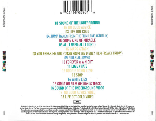 Girls Aloud : Sound Of The Underground (CD, Album, Enh, S/Edition)