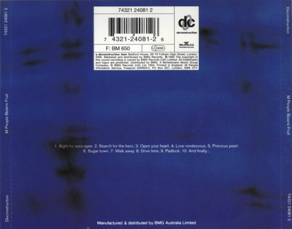 M People : Bizarre Fruit (CD, Album)