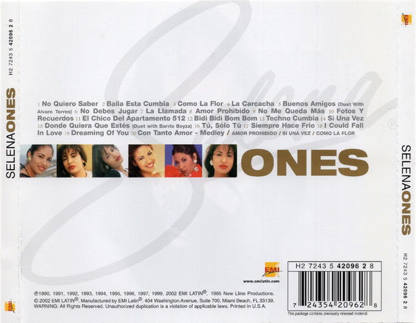 Selena : Ones (CD, Comp, RP, Tec)