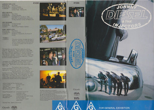 Johnny Diesel & The Injectors : Johnny Diesel & The Injectors (VHS, PAL)
