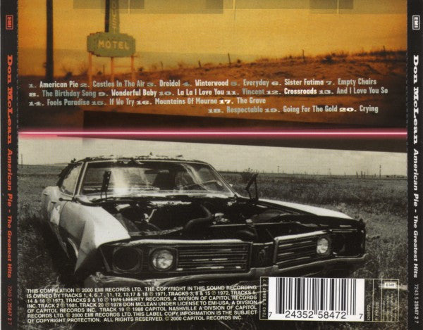 Don McLean : American Pie - The Greatest Hits (CD, Comp)