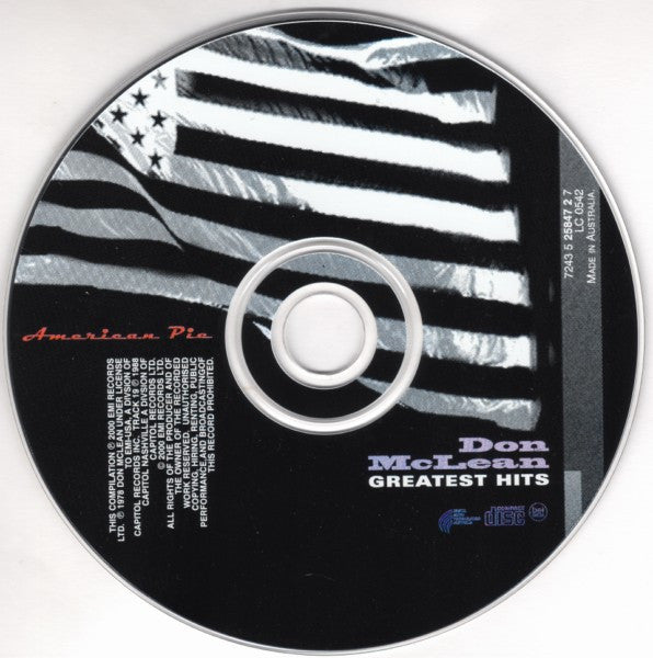 Don McLean : American Pie - The Greatest Hits (CD, Comp)