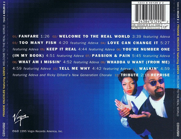 Frankie Knuckles Featuring Adeva : Welcome To The Real World (CD, Album)