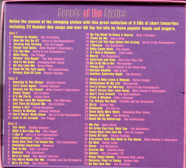 Various : Sounds Of The Sixties (3xCD, Comp + Box)