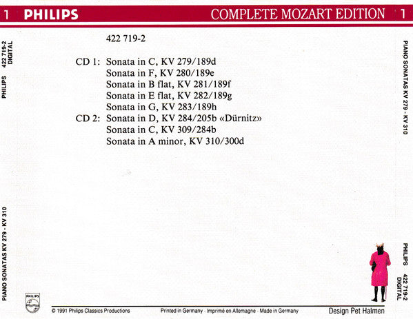 Wolfgang Amadeus Mozart : Klaviersonaten (5xCD, Comp, PMD + Box)