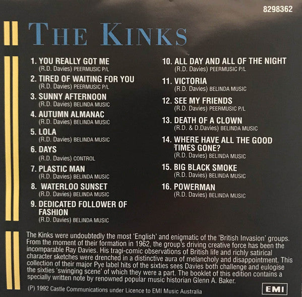 The Kinks : The Kinks (CD, Comp, RP, Son)