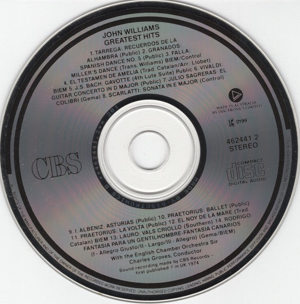 John Williams (7) : Greatest Hits (CD, Comp, RE)