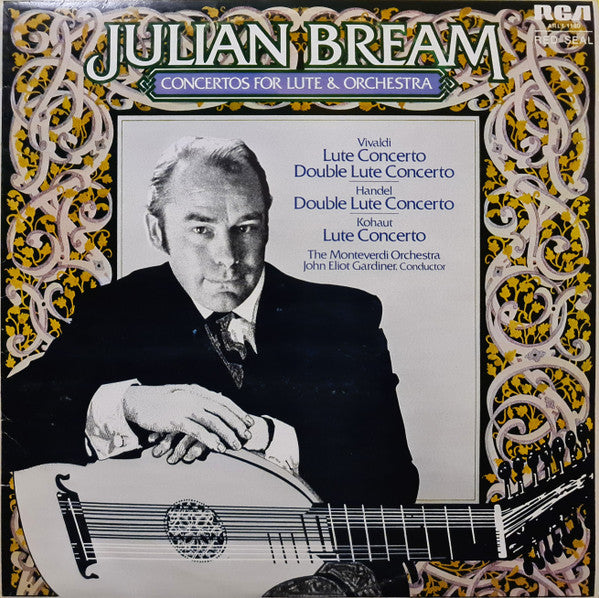 Julian Bream, The Monteverdi Orchestra, John Eliot Gardiner : Concertos For Lute & Orchestra (LP)