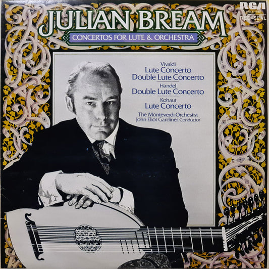 Julian Bream, The Monteverdi Orchestra, John Eliot Gardiner : Concertos For Lute & Orchestra (LP)