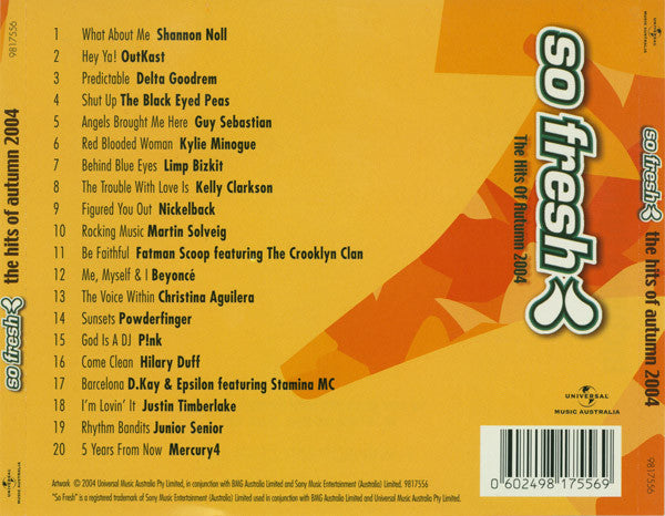 Various : So Fresh: The Hits Of Autumn 2004 (CD, Comp)