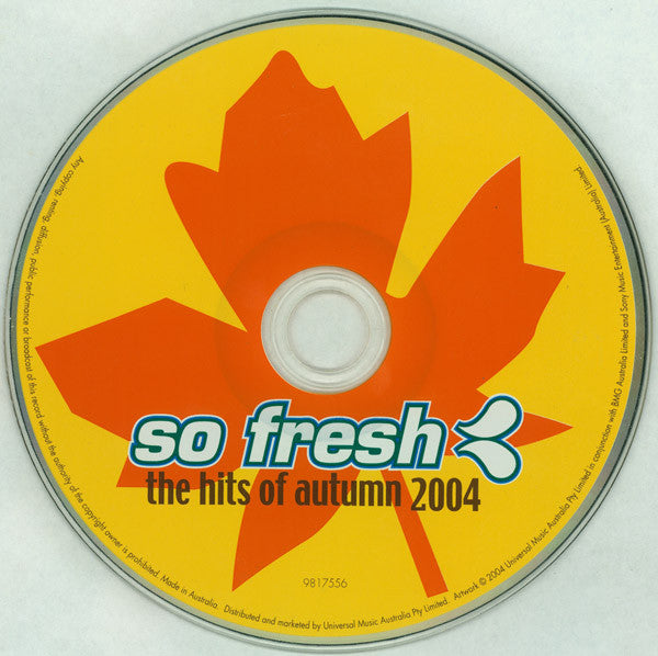 Various : So Fresh: The Hits Of Autumn 2004 (CD, Comp)