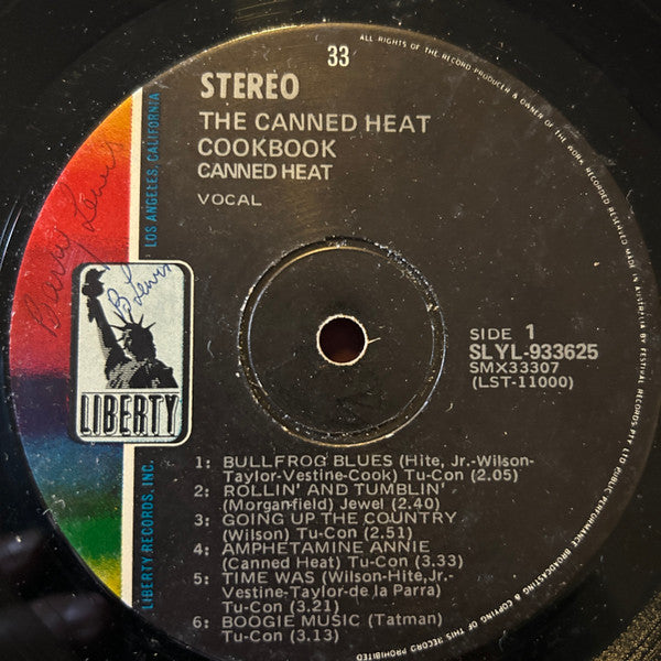 Canned Heat : The Canned Heat Cook Book (The Best Of Canned Heat) (LP, Comp)