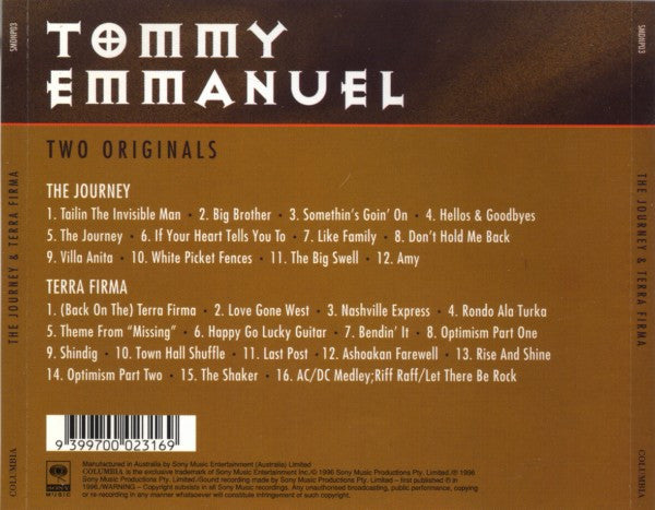 Tommy Emmanuel : The Journey & Terra Firma (Box, Comp + 2xCD, Album, RE)