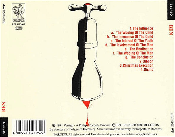 Ben (29) : Ben (CD, Album, RE)