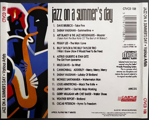 Various : Jazz On A Summer's Day (CD, Comp)