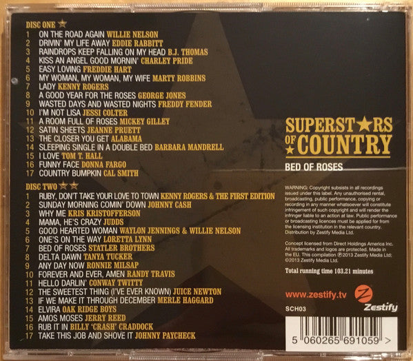 Various : Superstars Of Country: Bed Of Roses (2xCD, Comp)
