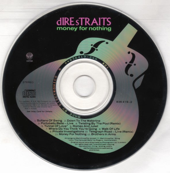 Dire Straits : Money For Nothing (CD, Comp)